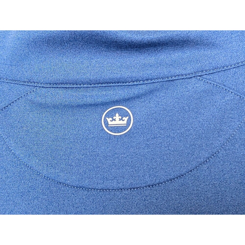 Peter Millar Perth Performance Golf Pullover Mens XL Blue Ombre L/S !/4 Zip Logo - Picture 6 of 10